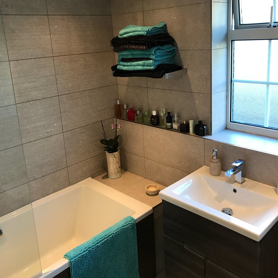 Bathroom renovation in Shoreham with matching units and panels